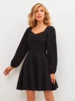 Elegante vestido de noche Midi de lujo para mujer, nuevo vestido de manga larga de Color sólido, vestidos Vintage de moda, promoción - details 1