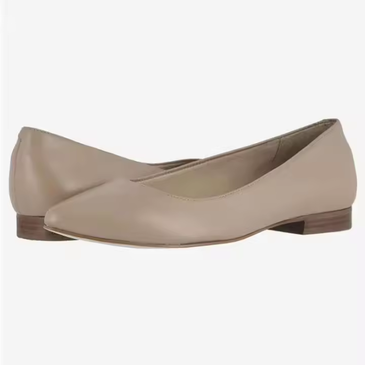 Zapatos populares de alta calidad más vendidos, zapatos planos de mujer de piel de vaca - 1