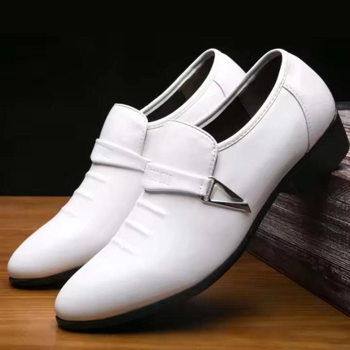 Zapatos casuales formales de cuero de Pu de acero inoxidable para hombres creativos de nuevo producto de oficina de negocios - 1