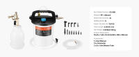 SucceBuy Kit de purga de frenos de 3 litros, extractor de líquido de frenos con botella de recarga de sifón de 1 litro, 13 conectores de manguera, manguera y mango de silicona extendidos, se adapta a la mayoría de los vehículos - details 6