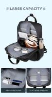 Mochila multifuncional para portátil de 15,6 pulgadas, mochila de viaje de negocios, impermeable, negra, para estudiantes, bandolera para hombre, portátil, bolsa para ordenador - details 12
