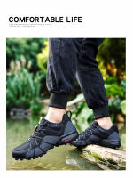 Nuevos zapatos de senderismo para hombre, zapatos de viaje de senderismo transpirables de malla, zapatos de campo traviesa para exteriores, zapatos deportivos de ciclismo de montaña - details 8