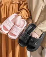 Zapatos de casa de interior de fondo plano de verano para mujer con zapatillas sandalias y zapatillas de baño antideslizantes - details 9