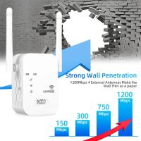 Amplificador WiFi 5G de 1200Mbps Extensor inalámbrico WiFi con señal de largo alcance - details 5