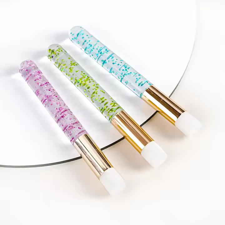 Pinceles de cristal desechables para extensión de pestañas, varitas aplicadoras de rímel, champú, cepillo cosmético - 1