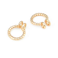 20 piezas de alambre trenzado de latón de Color dorado de 18K, 6MM, 8MM, anillos de salto, anillos divididos, suministros para fabricación de joyas, accesorios Diy - details 0