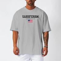 Oversized Casual Sports Mens T-shirt Summer Breathable Quick Dry Gym Fitness Bodybuilding Workout Shirt Loose Short Sleeves Tees - details 8