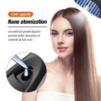 Cepillo de Masaje para Piel con Tecnología de Luz Azul y Roja Herramienta de Estilo Eléctrico para Prevención de Pérdida de Cabello y Crecimiento del Cabello - details 2