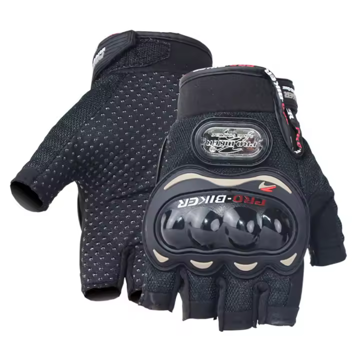 Guantes de Motocicleta MJMOTO Transpirables Antideslizantes Protección de Casco Duro Ligero Resistente al Desgaste Adecuados para Conducción en Ciudad, Off-road, Skateboarding Tallas M-XL - 1