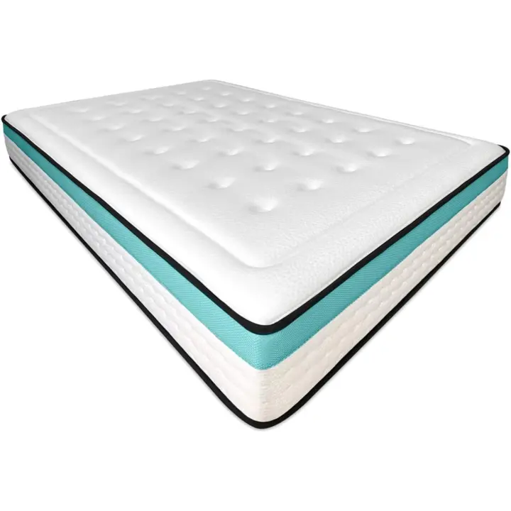 Colchón de Viscoelástico Premium de 24cm Firme y Cómodo Anti-ácaros Hipoalergénico - 1