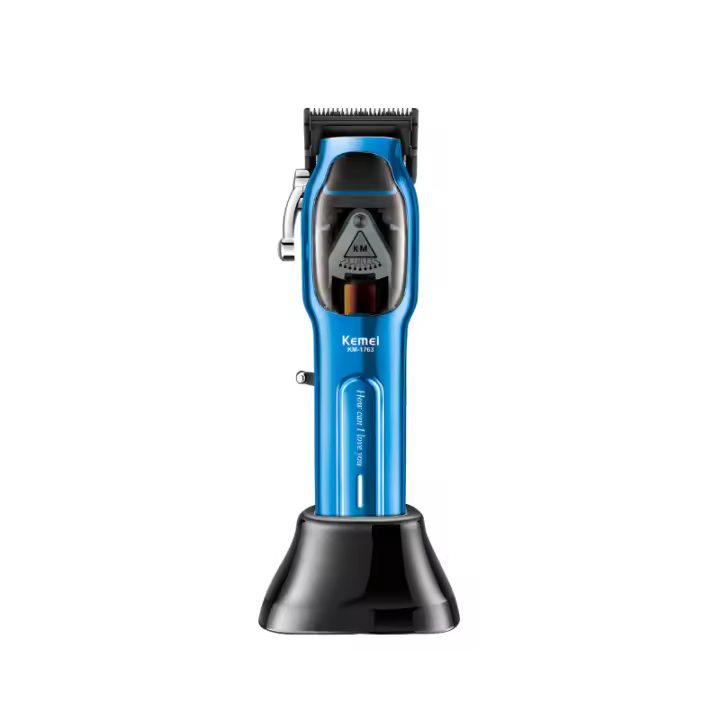 Kemei-cortadora de pelo profesional inalámbrica, Máquina Eléctrica de corte de pelo, potente Motor magnético, 9000RPM, 10W - 1