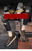Shoes for Man High Quality Men Sneakers Luxury Men's Leather Shoes High Top Mens Shoes Casual Light Footwear Business  Shoes - details 3