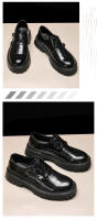 Nuevos zapatos de cuero, zapatos casuales de plataforma para hombre, zapatos de cuero con hebilla de moda. - details 6