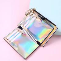 Cartera de mujer con cremallera billetera láser de moda monedero de cuero mini bolsa de tarjetas dangerous goods normales - details 12