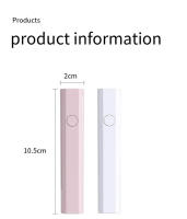 Minilámpara portátil de mano para esmalte de Gel, linterna de secado rápido, secador USB, hine, UV, LED, para uñas - details 12