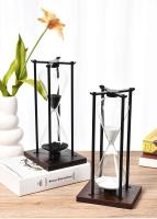 Temporizador de alta gama de 30 a 60 minutos, reloj de arena de cristal de arte Retro, adornos para el salón, regalo - details 13