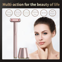 Masajeador EMS de ojos y cara, terapia de luz roja, antiarrugas, estiramiento, Reduce las ojeras, cuidado de la piel, varita de belleza ocular de 360 ° - details 0