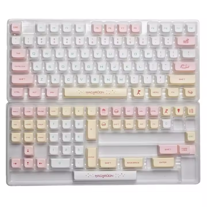 Aron Candy-teclas de sublimación, accesorio para Teclado mecánico con cable USB, 125 teclas, JIAN, PBT, XDA - 1