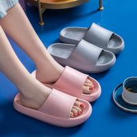 Zapatillas de suela gruesa para hombre y mujer, sandalias suaves de EVA, para el hogar Chanclas de playa, antideslizantes, talla grande 36-45 - details 0