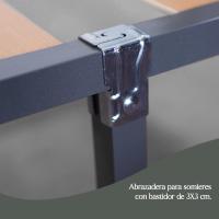 135x 190cm |   Somier con 4 Patas |   Láminas Madera de Chopo de 9 cm y Estructura de Tubos de Acero |   Útil para Camas Nido o Camas Individuales - details 12