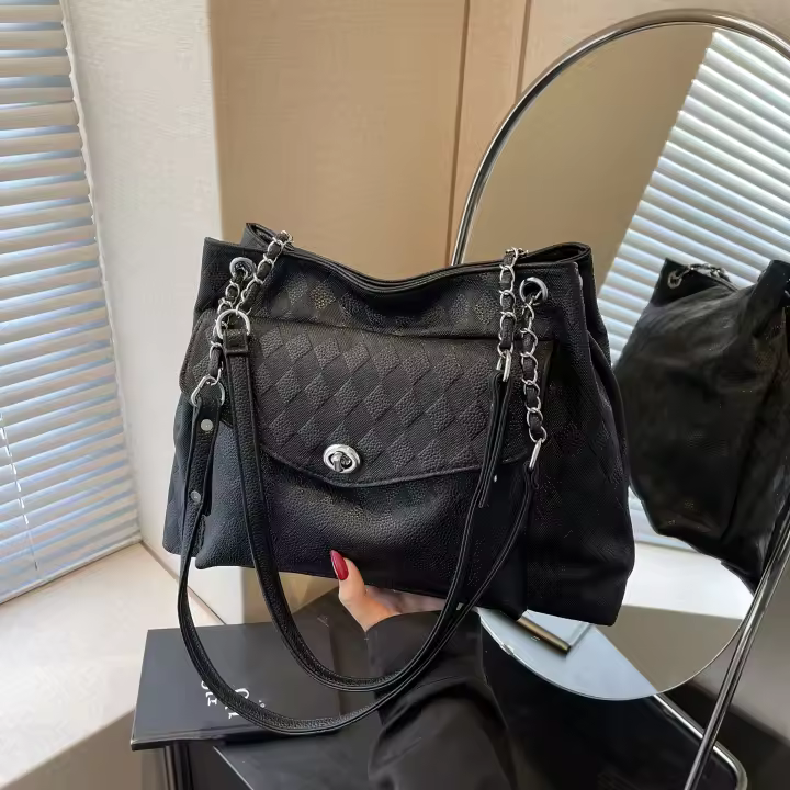 Bolso de hombro tipo bandolera a la moda para mujer, bolso de mano informal de gran capacidad, adecuado para salidas, viajes y compras - 1