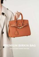 Bolso de hombro de cuero para mujer, bolso Kelly, Lychee Platinum, versátil, regalo para niñas, accesorios para atuendo, moda - details 2