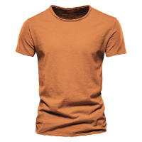 Novedad de verano, camiseta de manga corta de color sólido para hombre, ajustada, de algodón de bambú, talla europea, estilo coreano, camiseta informal de moda para hombre - details 25
