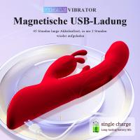 Vibrador Juguetes sexuales para mujeres - Vibradores de conejo 4 en 1 Juguetes para adultos con 7 modos de vibración, nueva aplicación G Spot Consolador de empuje anal, vibrador de clítoris para parejas femeninas Juegos de juguetes sexuales de rosas - details 3