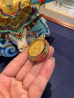 Panchen Lama Prayutong budista tailandés, panqueque cálido con conjunto de diamantes, colgante de método antiguo - details 2