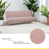 Modelo Versalles - Sofá Cama con Apertura Clic-Clac |   Donde la Elegancia y el Confort se encuentran |   Diseño Capitoné en Color Gris |   189,5 x 88 x 89 cm - details 16