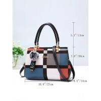 Nuevo para mujeres con diseño de cuadrícula aleatoria, bolso de hombro de moda, bolso de mujer, mochila de lujo de alta gama - details 3