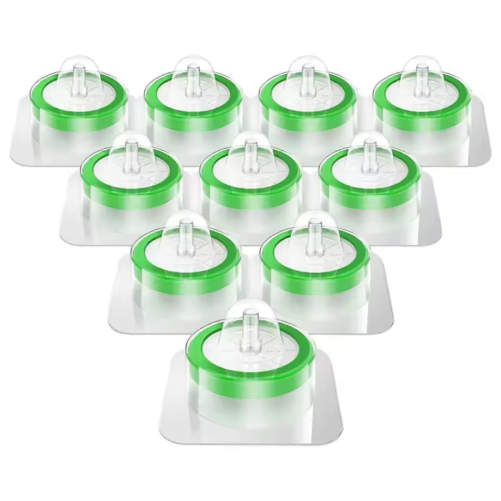 Paquete de 10 filtros de jeringa estériles Pes, agujas de filtro de tamaño de poro de 0,22 um - 1