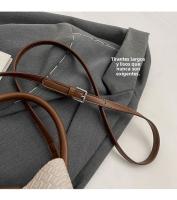 Bolso de mano de mujer nuevo de primavera y otoño de nicho de moda 2025, bolso de hombro versátil de moda, bolso de cubo tejido. - details 2