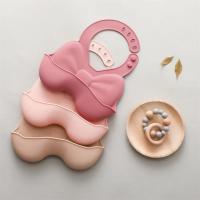 Baberos impermeables de silicona para bebé, delantal con lazo bonito, ajustable, suave, alimentación - details 7