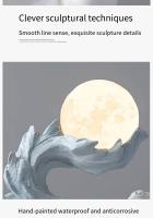 Adornos artesanales modernos de la Sala de estar de caballos de resina pequeños adornos de escritorio de la Oficina de lámparas nocturnas - details 9