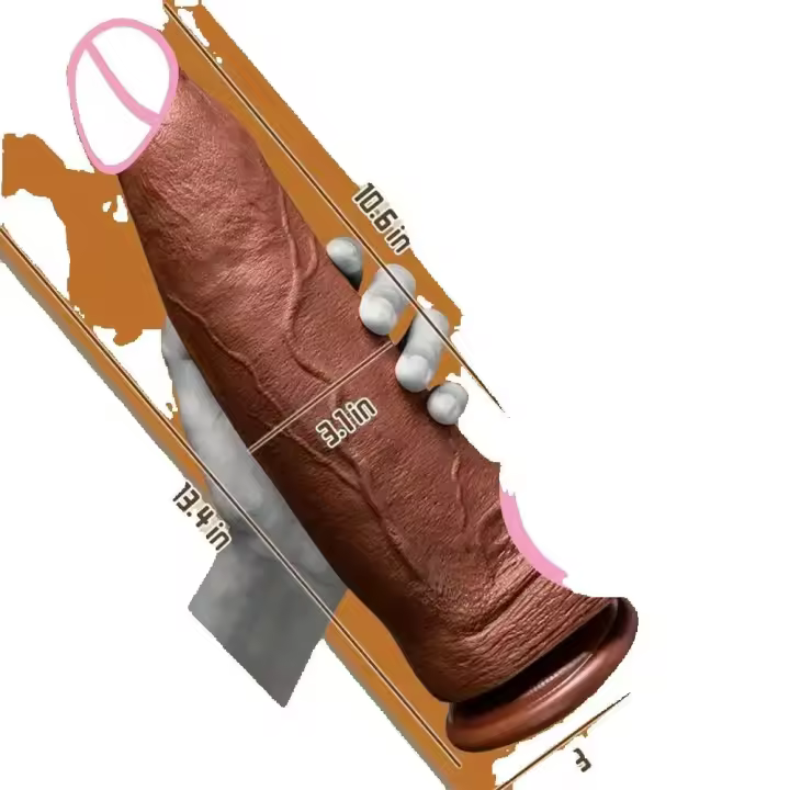 Leten Gran Pene Realista 13 pulgadas de Penetración Profunda para Mujeres - 1