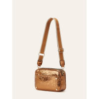 Bolso bandolera de cámara con doble cremallera, diseño cuadrado pequeño y correa ancha para mujer, nueva moda 2025 - details 17