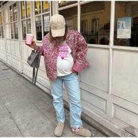 Chaqueta acolchada con estampado Floral para mujer, abrigo grueso de algodón con cuello levantado, ropa de abrigo a moda - details 3