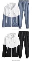 Traje deportivo de talla grande para hombre y mujer, ropa deportiva informal para correr, chaqueta - details 3