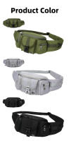 Molle-riñonera de pesca con correa ajustable, para deportes al aire libre, senderismo, Camping, Lura, bolsos de hombro tipo bandolera, paquete de caza multifuncional - details 1