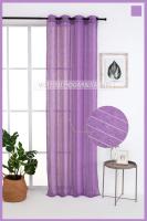 Cortinas de lino poliéster decoradas con líneas vertil.140x260cm, decoración del hogar y la oficina. - details 6