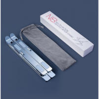 Soporte de aleación de aluminio de doble capa para portátil soporte de refrigeración soporte de almacenamiento de estante elevad - details 11