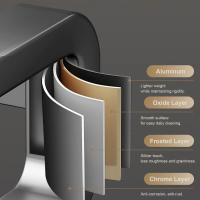 Estante de baño con ventosa de acero al carbono, montaje en pared, estante de almacenamiento para ducha con soporte de carga fuerte, gran capacidad, sin perforación - details 1
