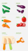 Juego realista de cortar frutas, juguetes divertidos y educativos, juegos de imitación para niños de 2 a 5 años, simulación de corte de verduras ¡divertido! - details 0