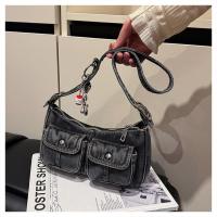 Bolso de mano de moda, bolso vaquero Retro, bolso cruzado para axila, bolso de hombro para chica picante, bolso para axila, bolso de tela Y2K, ropa de calle - details 35