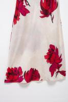 Ropa de mujer de estilo europeo y americano, estampado de flores de moda textura de satén de seda vestido Midi 849315 - details 6