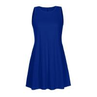 Vestido casual tipo camiseta para mujer, verano, con bolsillos, talla grande, estilo, vestido de playa, corte holgado y fluido. - details 5