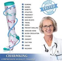 Calcetines de compresión para hombre y mujer, medias de presión para deportes al aire libre, venas varicosas, 6 pares por lote - details 1