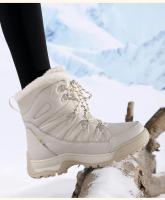 Botas de Nieve para Mujer Impermeables, Antideslizantes, Zapatos de Cordón Gruesos Talla Grande - details 11