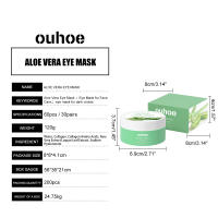 60 unidades de mascarilla de colágeno para ojos de Aloe Vera para reducir las ojeras y las bolsas de los ojos, parche hidratante para los ojos, productos para el cuidado de la piel - details 10